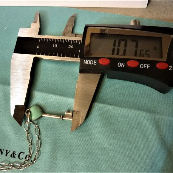 SOLD Tiffany Choker + Blue Key & Blue Heart SOLD - Picture 4 of 7